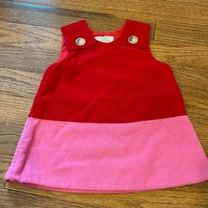 6/12m Beaufort Bonnet Red and Pink Cord jumper